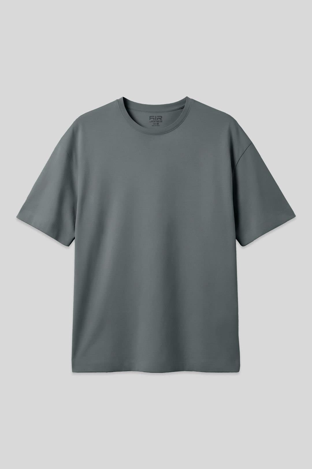 Tommy Life Tommy Life Men's Oversized Cotton Crew Neck T-Shirt in Grey
