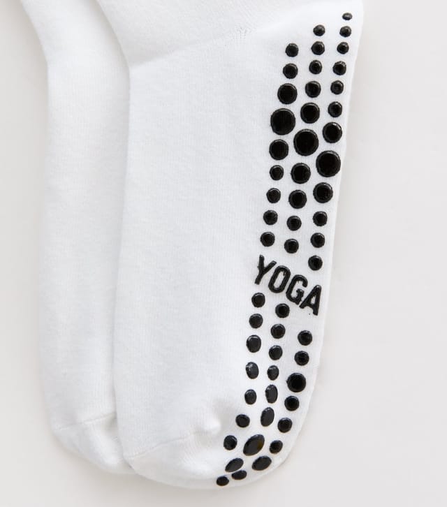 New Look White Grippy Pilates Socks New Look - 2