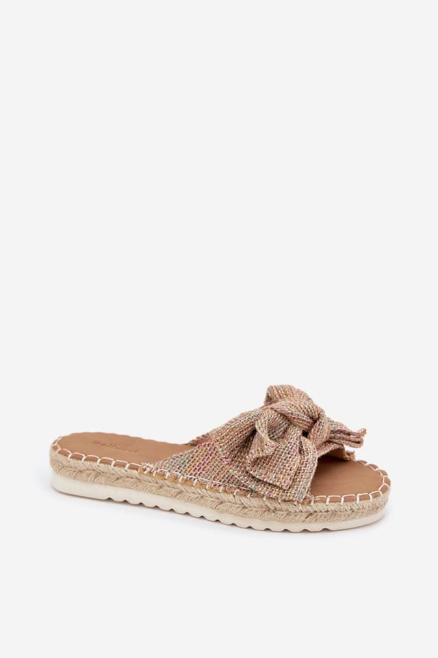 Love Lace Love Lace Women's Braided Platform Sandals with Bow Front Lightweight Synthetic - 2