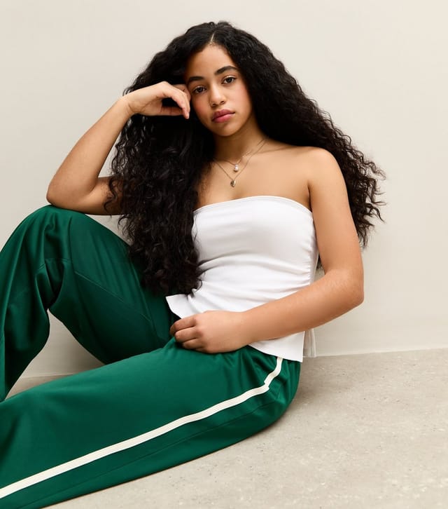 New Look Girls' White Ruched Side Bandeau Top New Look - 3