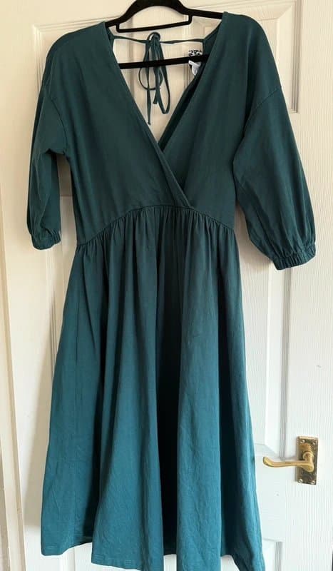 ASOS Beautiful teal cottagecore style dress