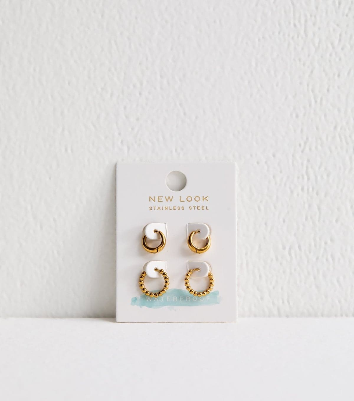 New Look Gold Tone Waterproof Pack Of 2 Hoop Earrings New Look