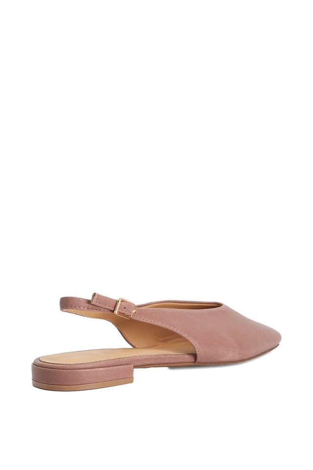 Dune London Dune London Women's 'Heartbeat' Leather Ballet Pumps in Pink - 3