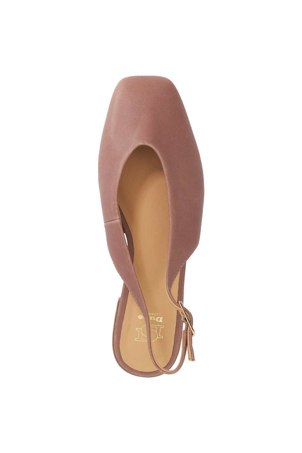 Dune London Dune London Women's 'Heartbeat' Leather Ballet Pumps in Pink - 4
