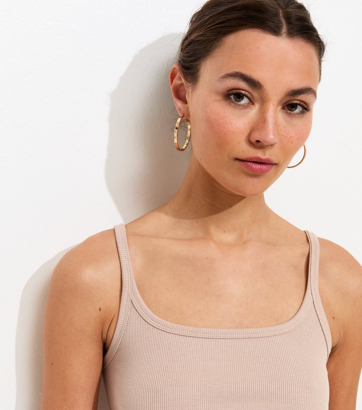 New Look Women's Mink Ribbed Strappy Cami Top New Look - 2