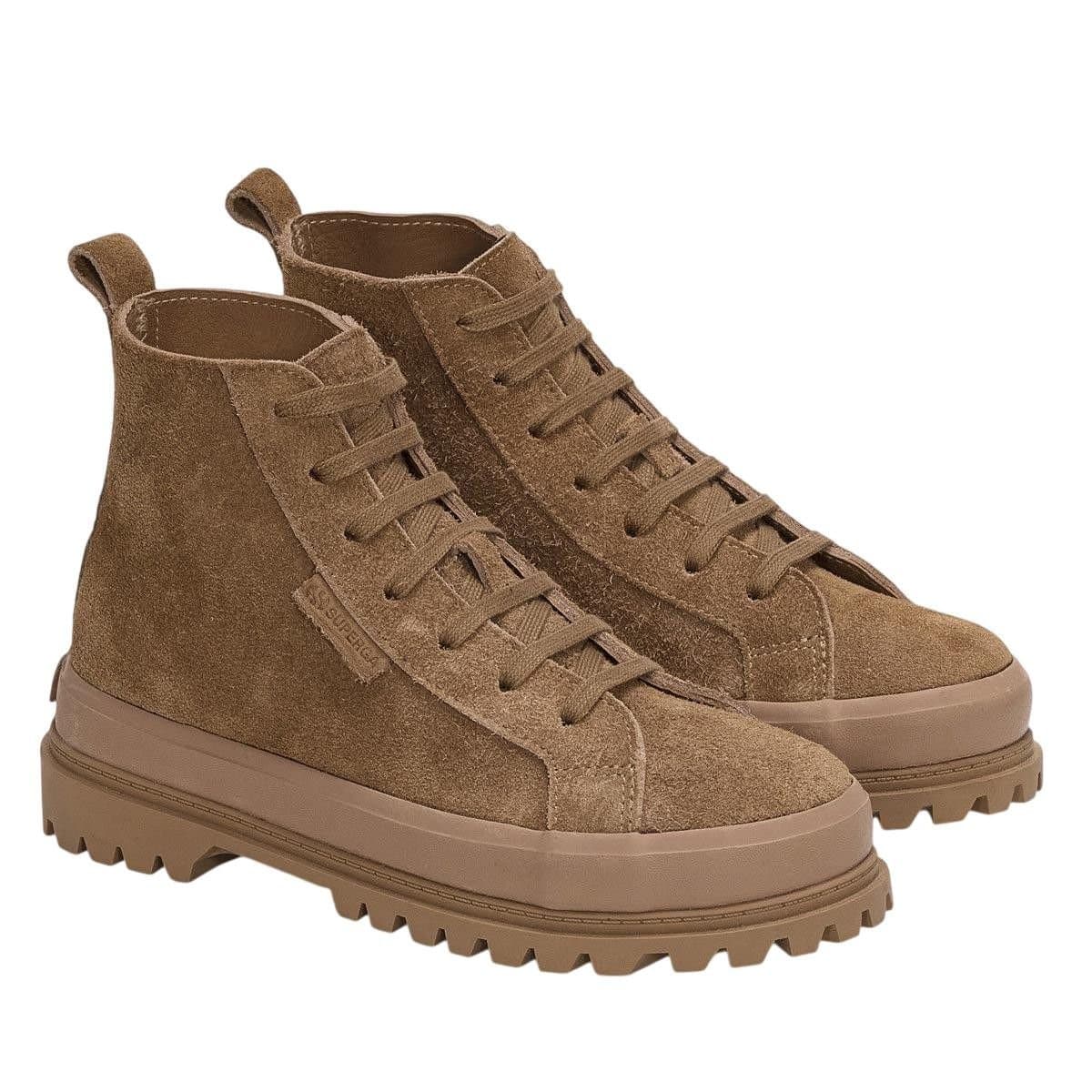 Superga Superga Women's 2641 Alpina Suede Ankle Boots in Brown