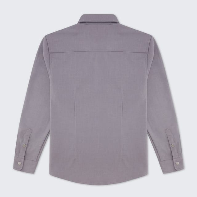 Walker & Hunt Walker & Hunt Men's Mason Overshirt in Grey - 3