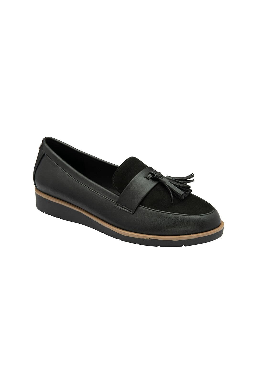 Lotus Lotus Women's 'York' Wedge Loafers in Black