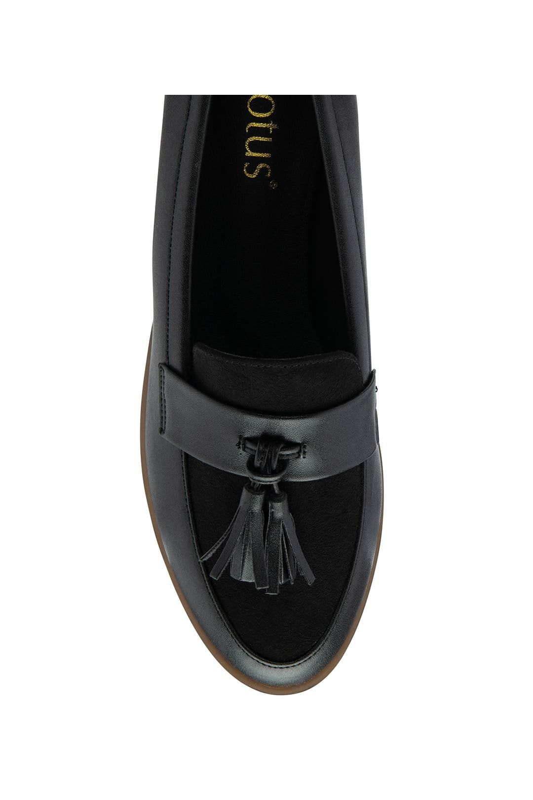 Lotus Lotus Women's 'York' Wedge Loafers in Black - 4