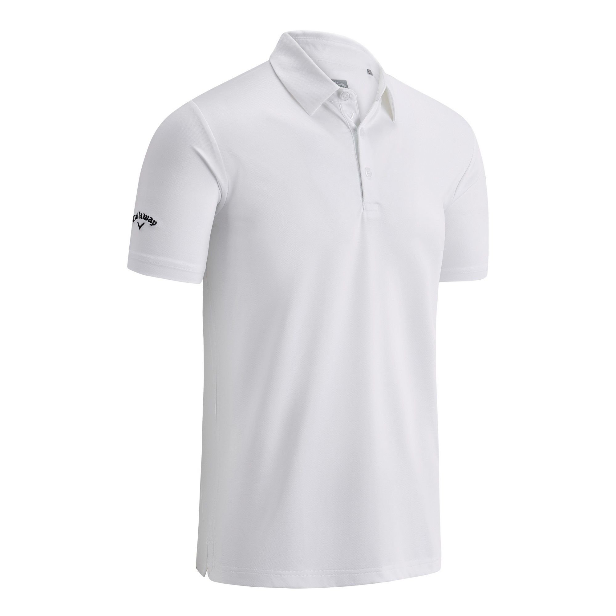 Callaway Callaway Men's Swing Tech Solid Colour Polo Shirt in White - 3