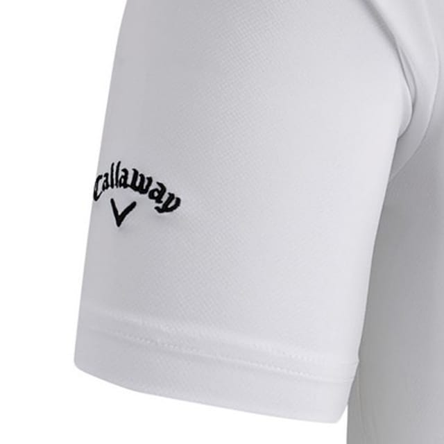 Callaway Callaway Men's Swing Tech Solid Colour Polo Shirt in White - 3