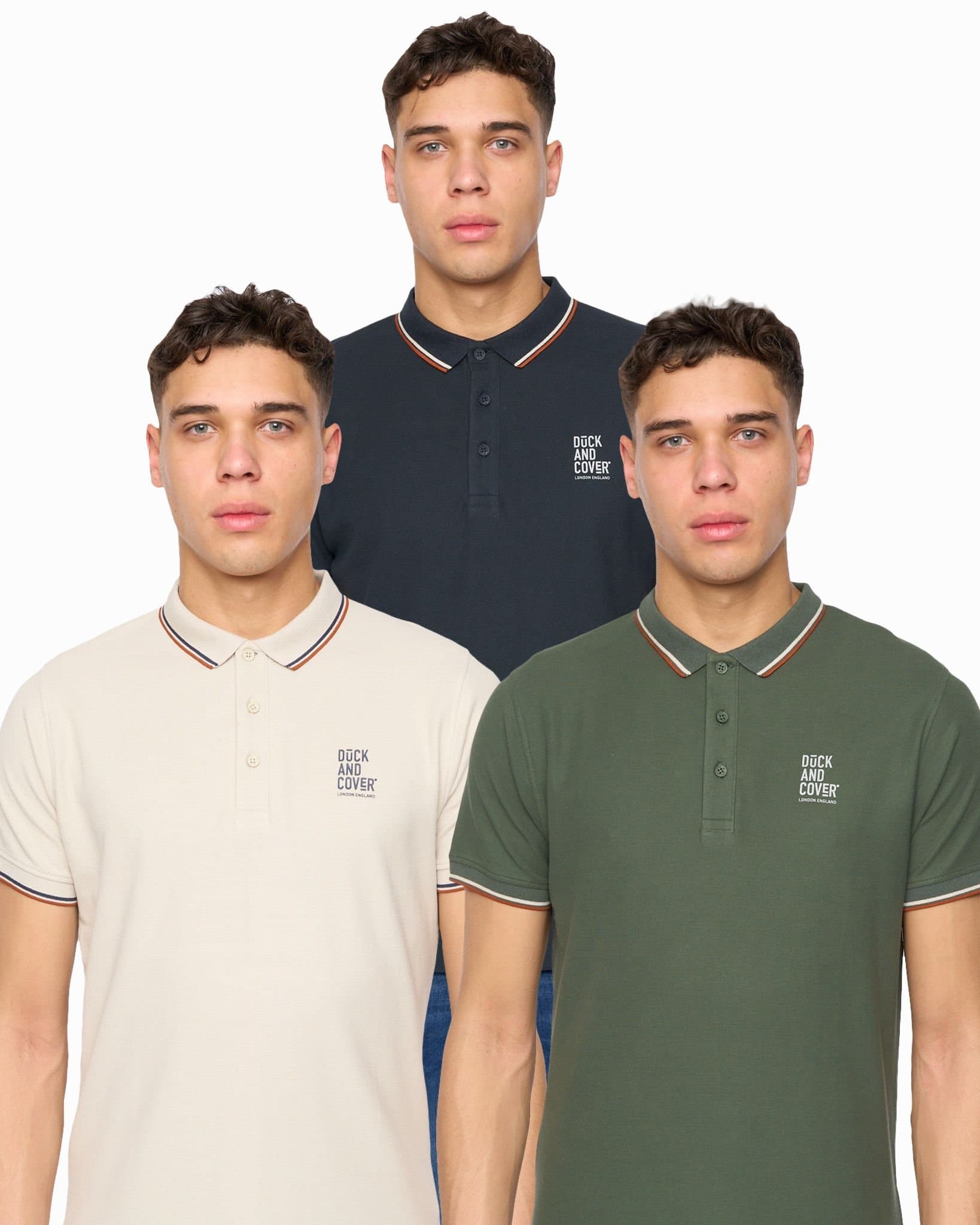 Duck&Cover Duck&Cover Men's Melports Polo 3pk
