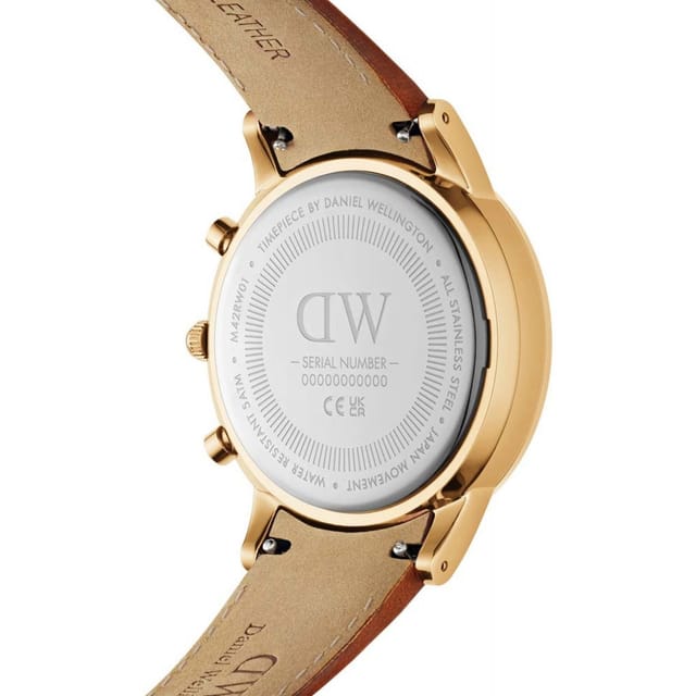 Daniel Wellington Daniel Wellington Men's DW00100639 Iconic 42mm Quartz Watch in Brown - 3
