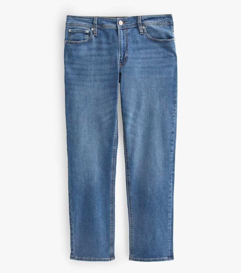 jack & jones Men's Blue Regular Fit Mid Rise Jeans Jack & Jones New Look - 1