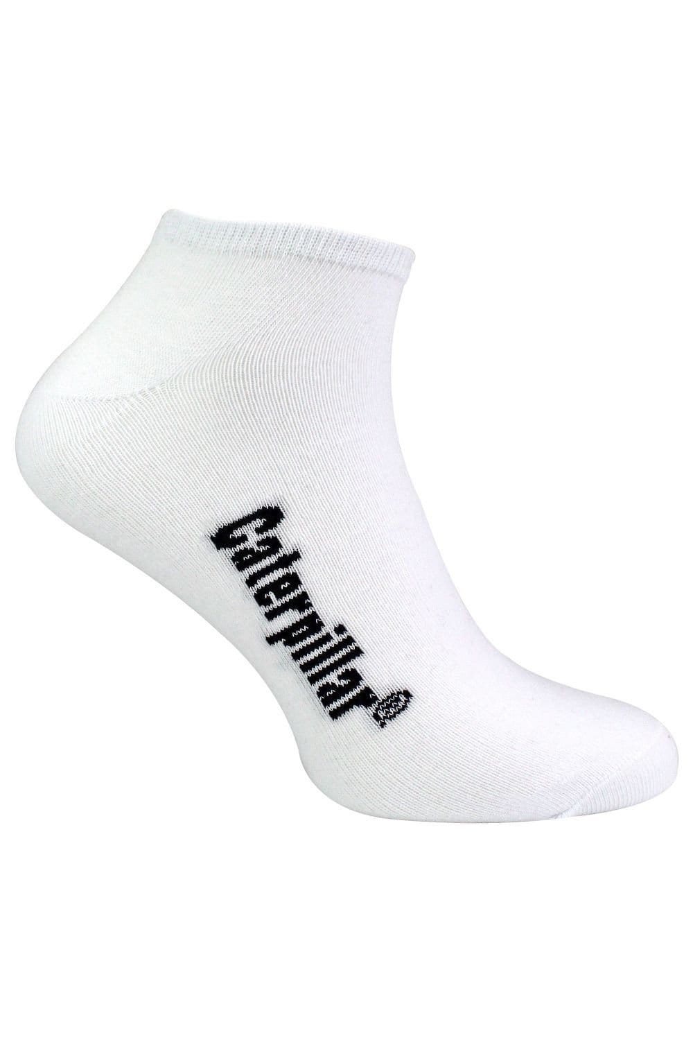 CAT CAT Men's 5 Pack Cotton Rich Trainer Work Socks in White - 4