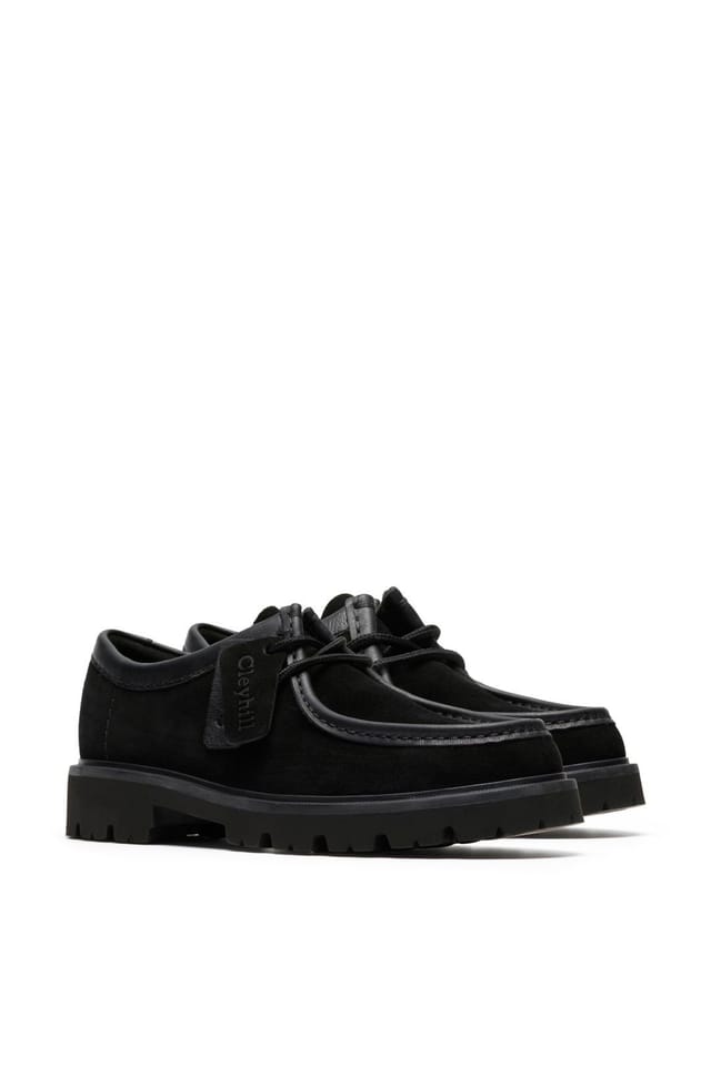 Clarks Clarks Men's Cleyhill Seam Suede Lace-Up Shoe Black - 2