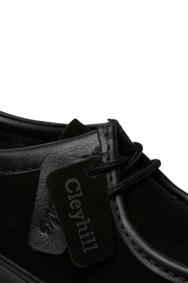 Clarks Clarks Men's Cleyhill Seam Suede Lace-Up Shoe Black - 3