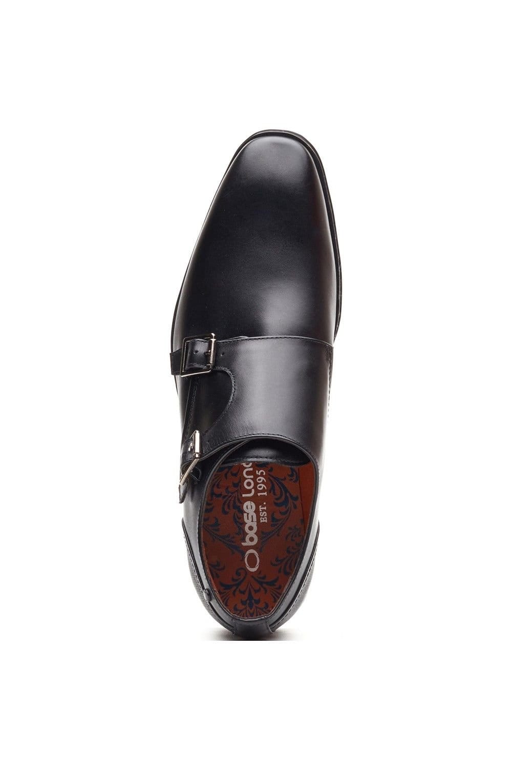Base London Base London Men's Cleric Double Monk Shoe in Black - 4