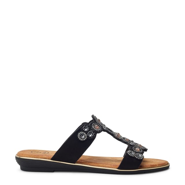 b.soleful b.soleful Women's 'Lyrah' Porvair Sandals in Black - 3
