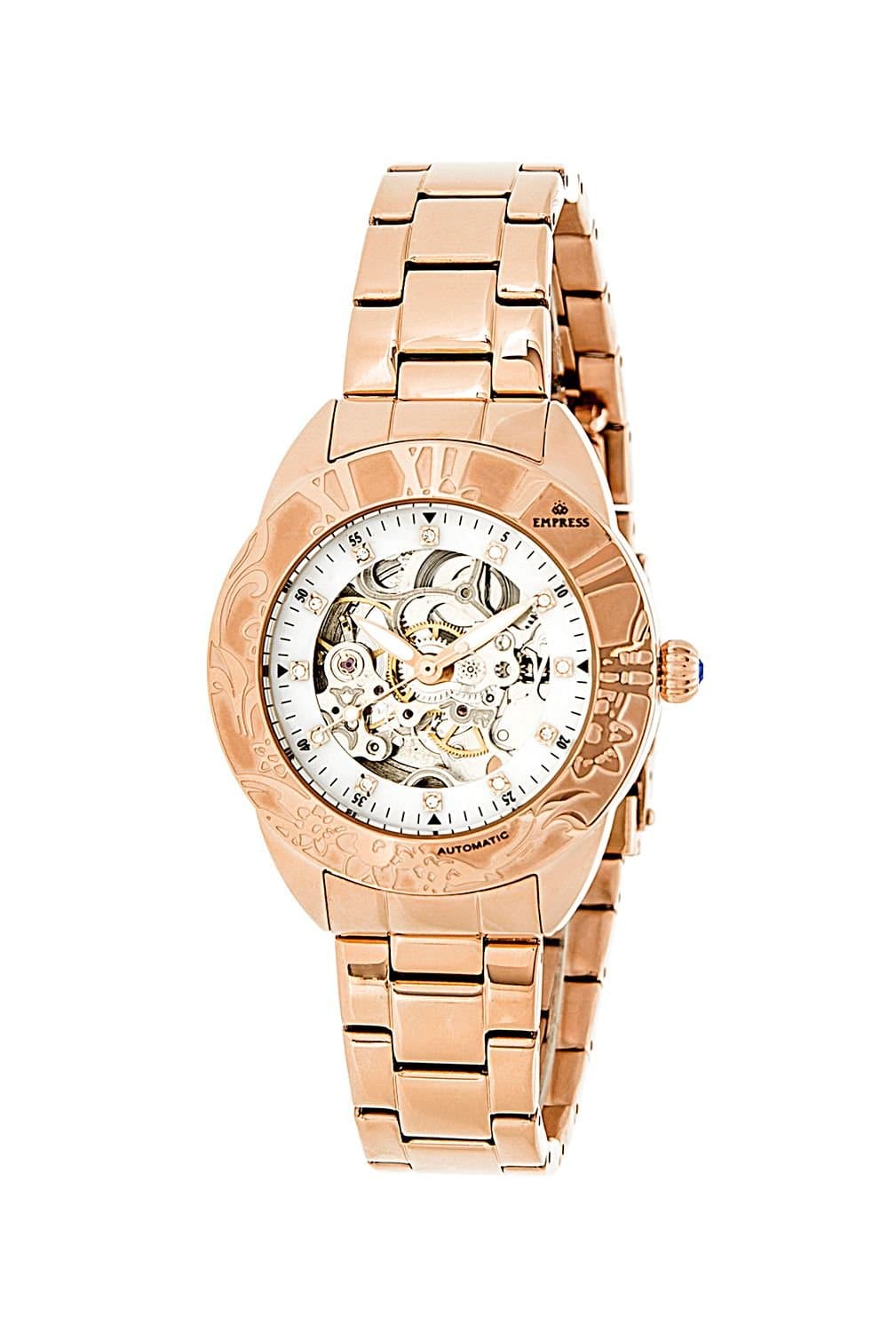Empress Empress Women's Godiva Automatic MOP Bracelet Watch in Rose Gold