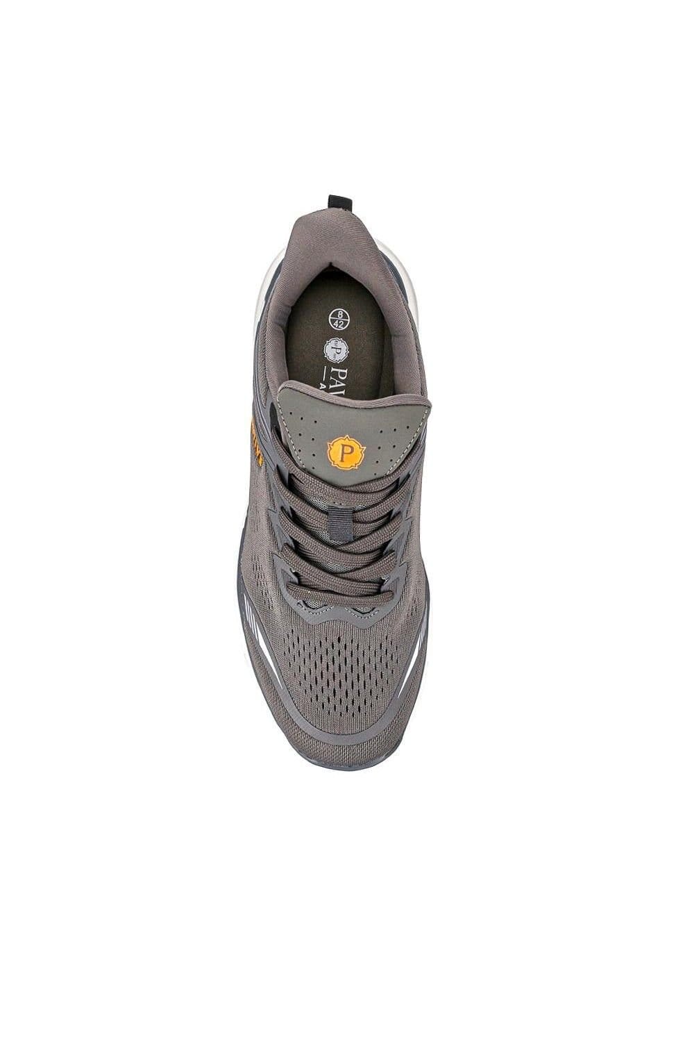 Pavers Pavers Men's Just Step In Wide Fit Memory Foam Trainers in Grey - 4