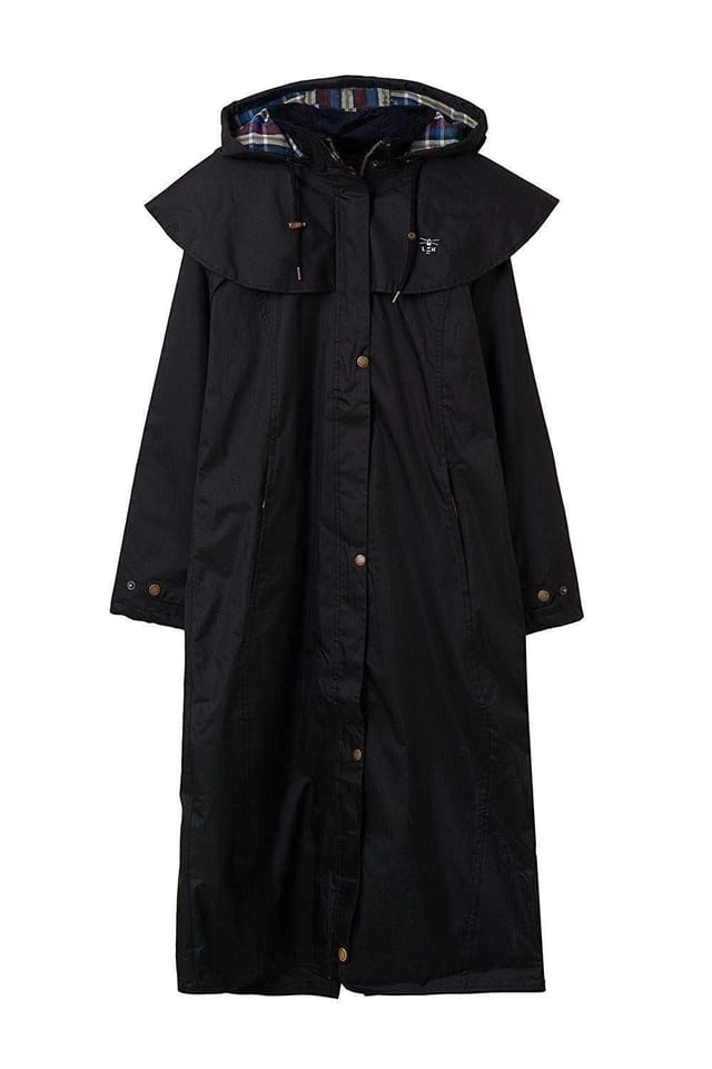 Lighthouse Clothing Lighthouse Clothing Women's Outback Full Length Waterproof Raincoat in Black - 2