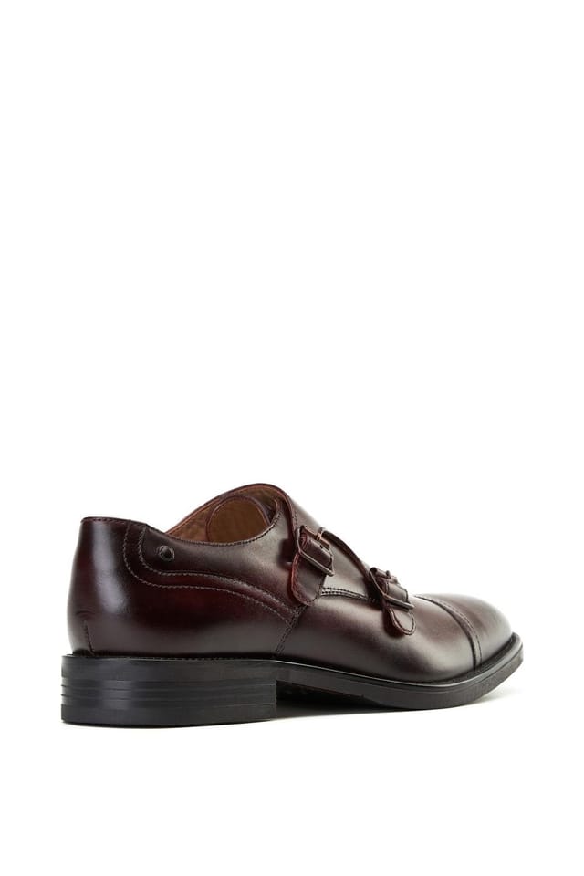 Base London Base London Men's Taper Monk Shoe in Wine - 2