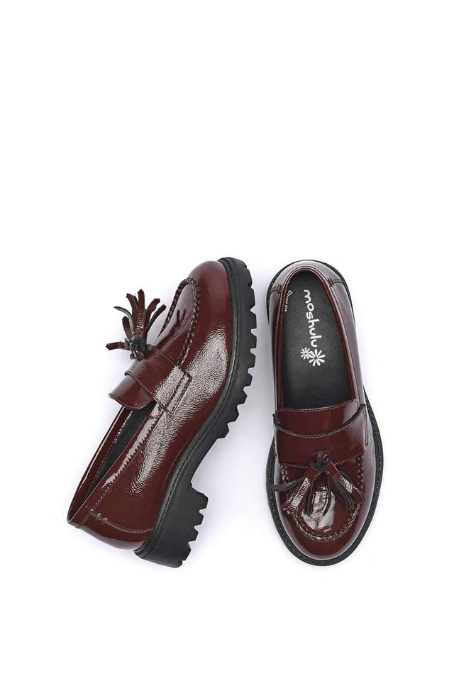 Moshulu Moshulu Women's 'Bloomer' Chunky Dual Fit Loafer in Dark Red - 2