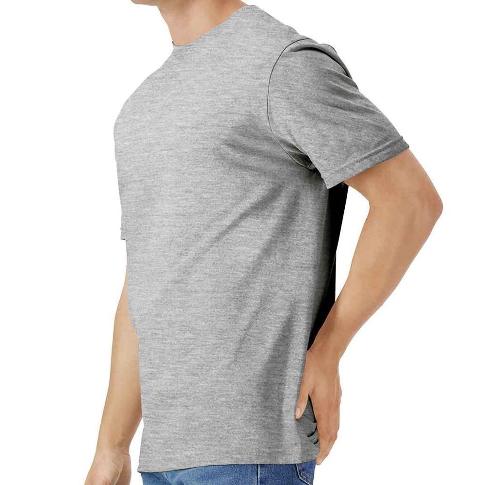 Gildan Gildan Men's Plain Cotton Lightweight T-Shirt in Grey - 3
