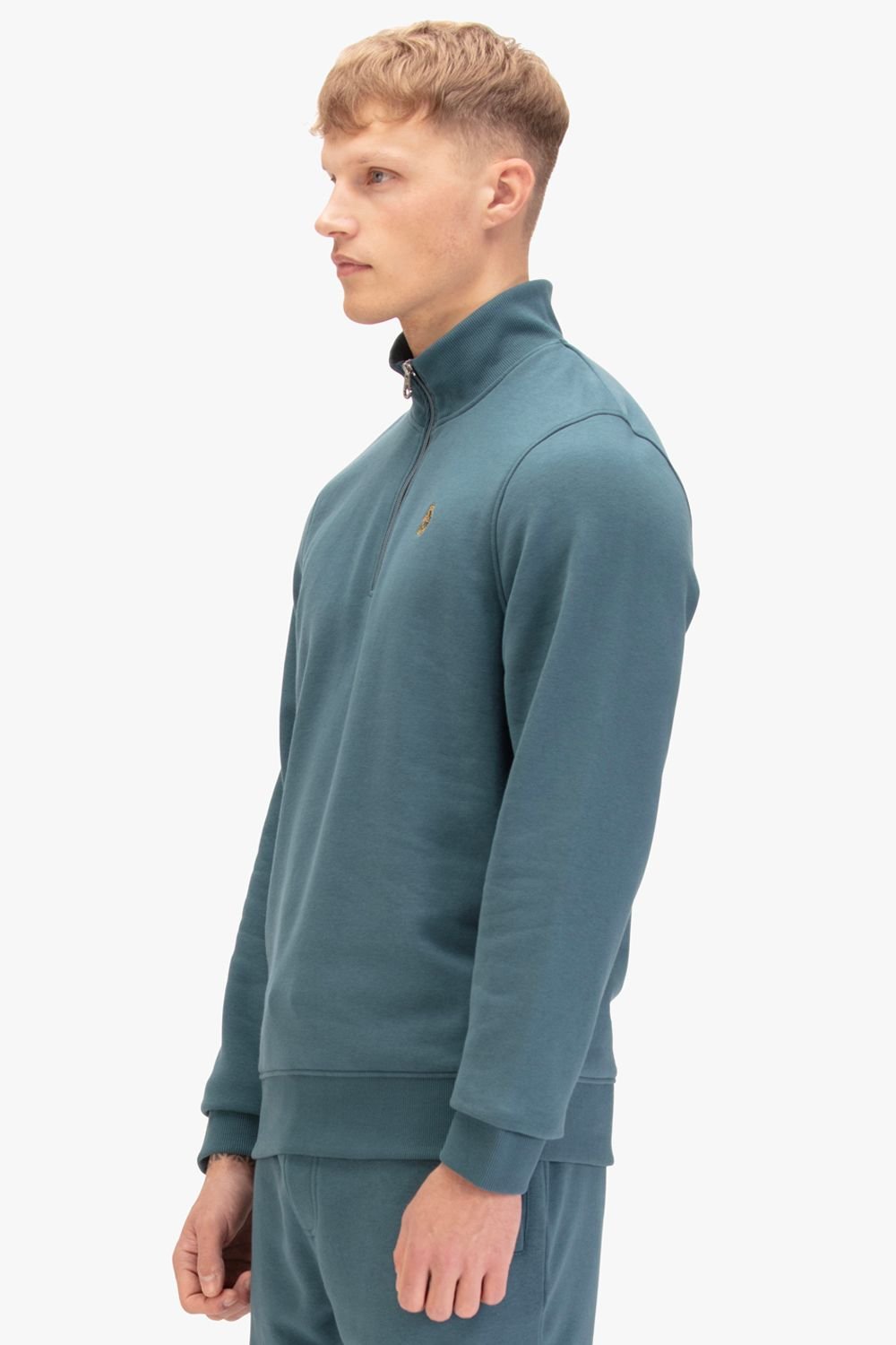 Luke 1977 Luke 1977 Men's Sydney 1000 1/4 Zip Sweater in Teal - 3