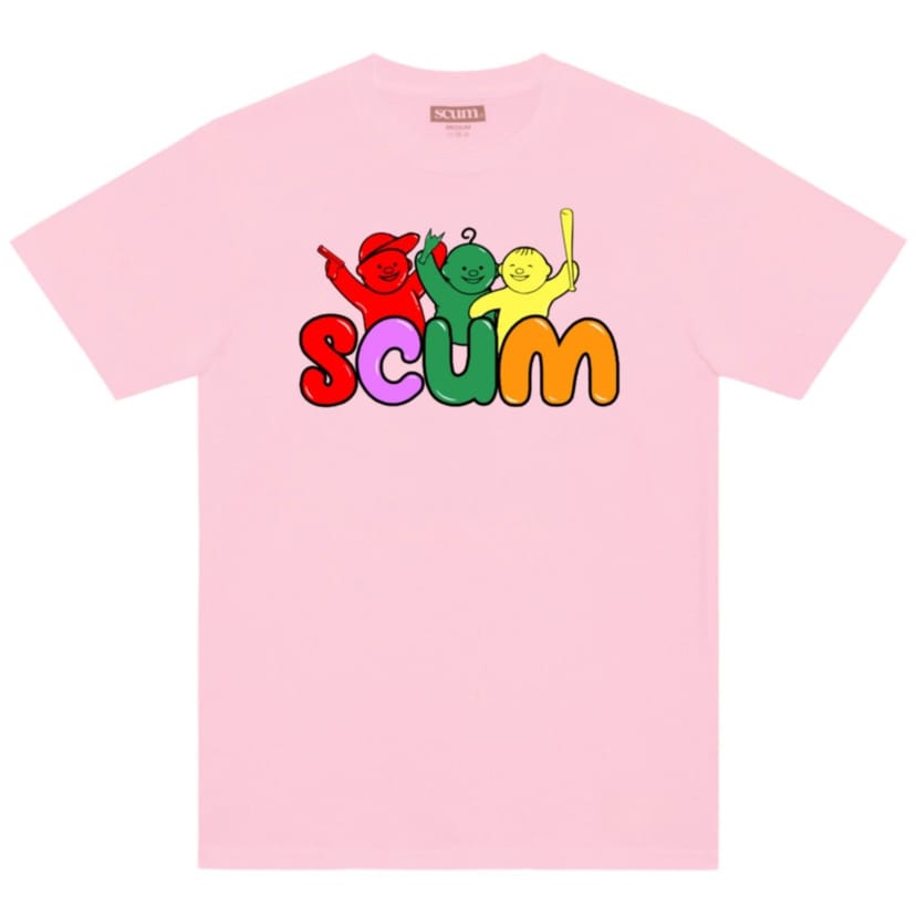 Scum Scum Men's Goodies T-Shirt in Pink - 1