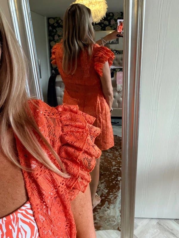 Never Fully Dressed Never Fully Dressed lace two part dress/cover up size 14
