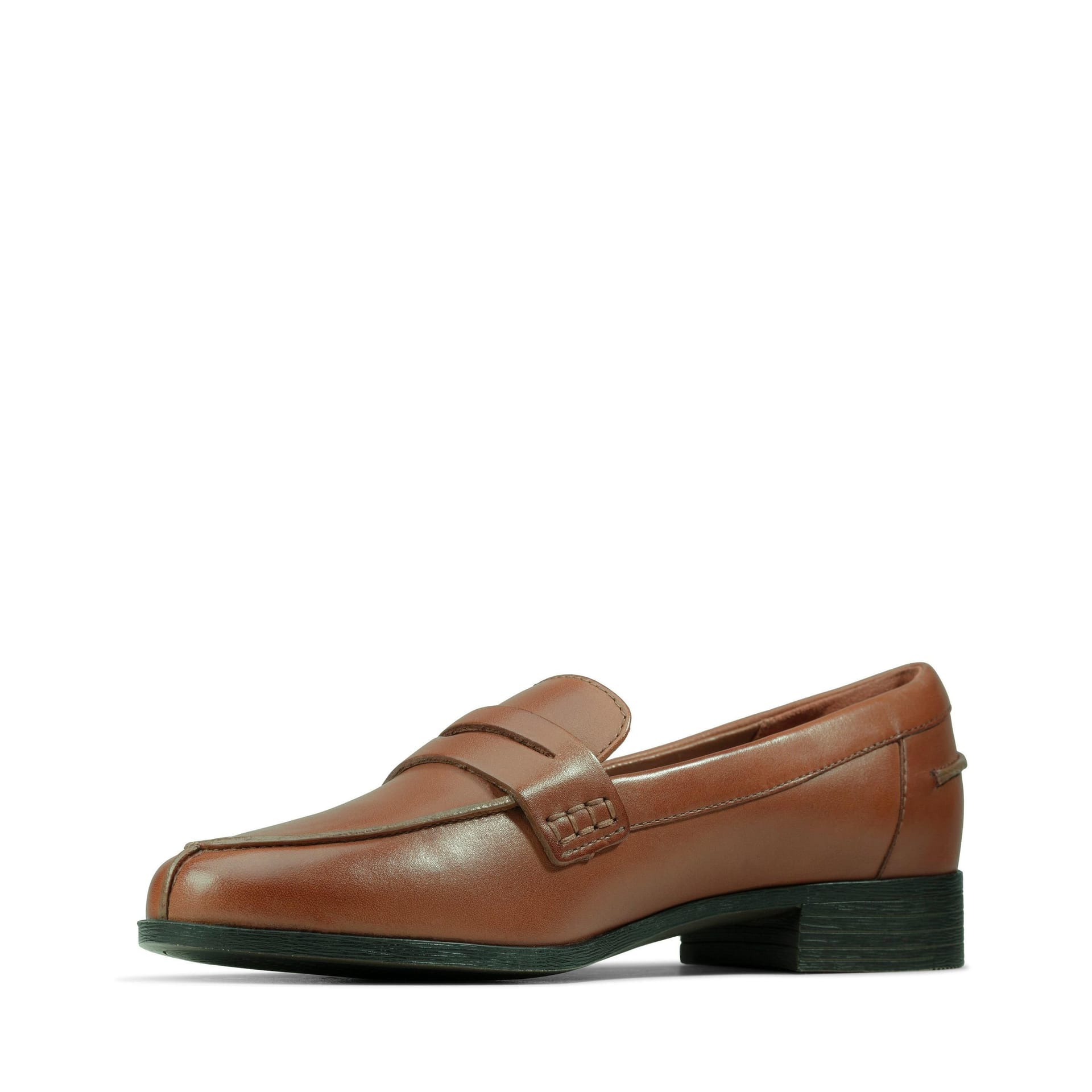 Clarks Clarks Women's Hamble Loafer Tan Leather Loafers, Slip Ons in Brown - 4