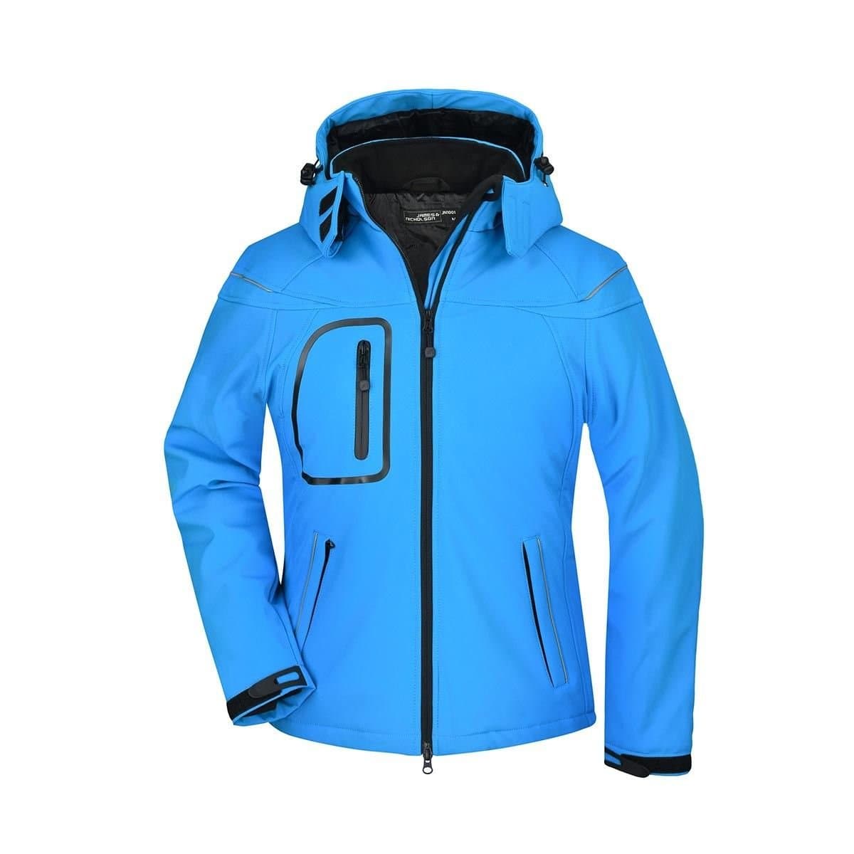 James and Nicholson James and Nicholson Women's Soft Shell Jacket in Aqua