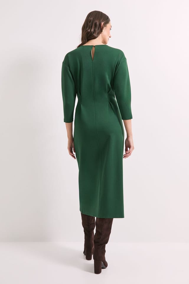 Principles Principles Women's Tailored Ponte Pencil Dress in Forest - 3