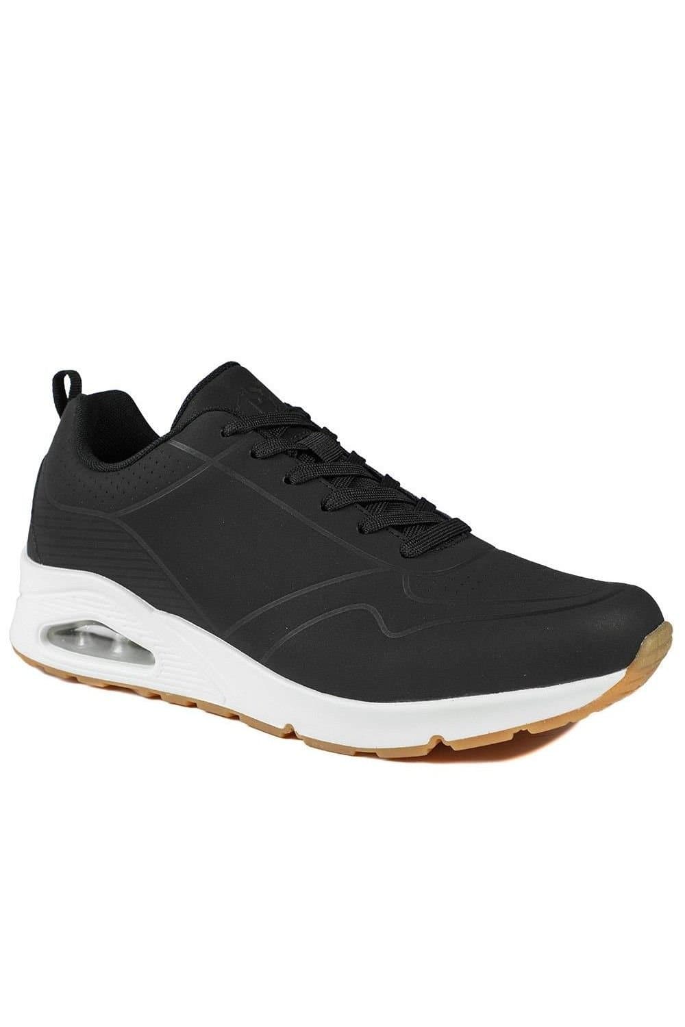 Pavers Pavers Men's Grippy Lace-Up Trainers in Black