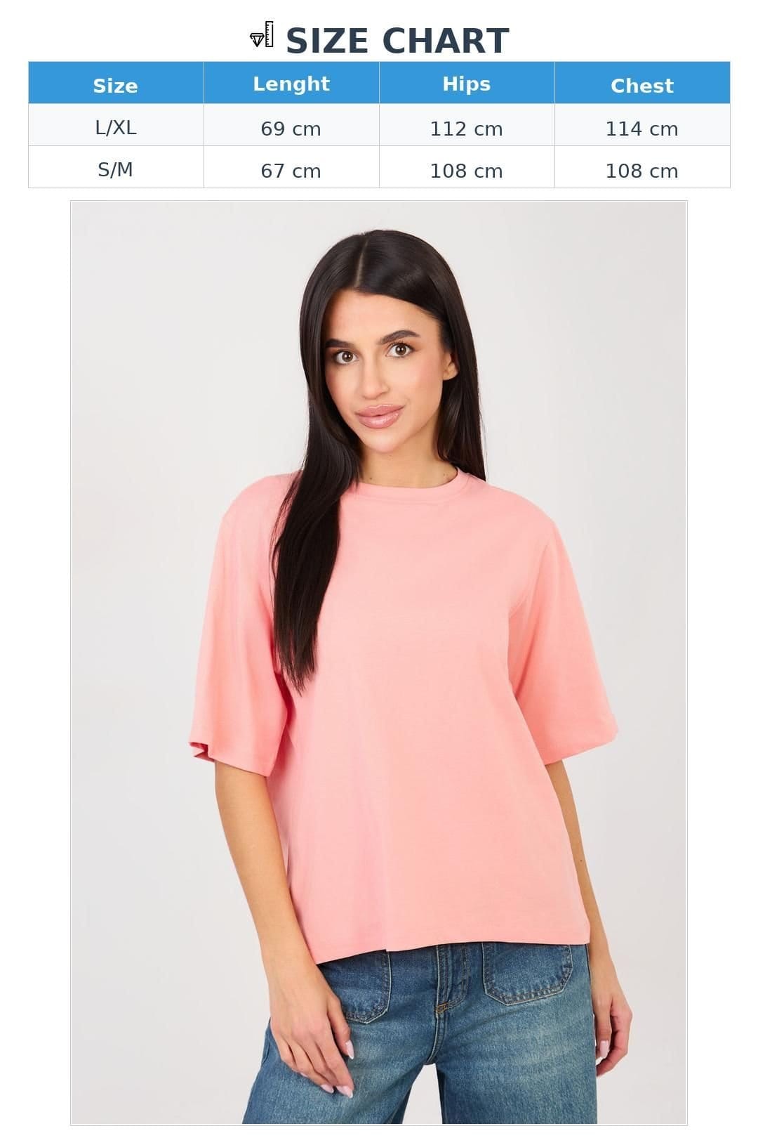 Love Lace Love Lace Women's Everyday Basic T-Shirt With Casual Character in Pink - 4