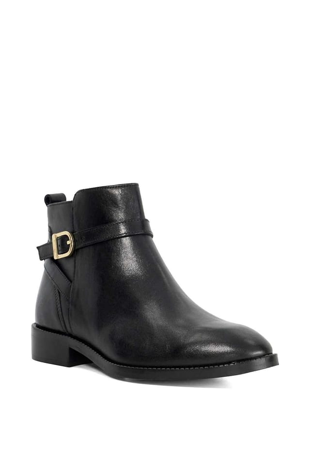 Dune London Dune London Women's Wide Fit 'Pemma' Leather Ankle Boots in Black - 2