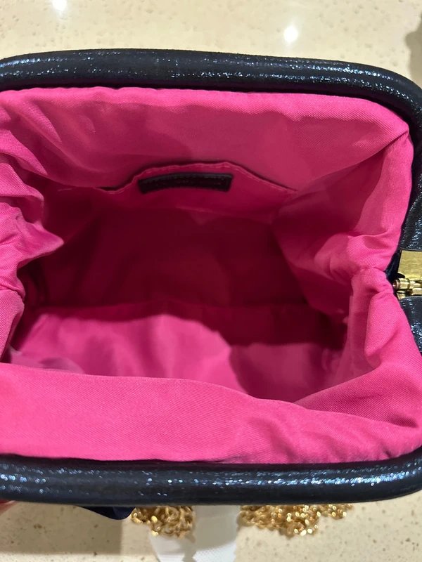 Never Fully Dressed Never Fully dressed navy velvet bag - 1