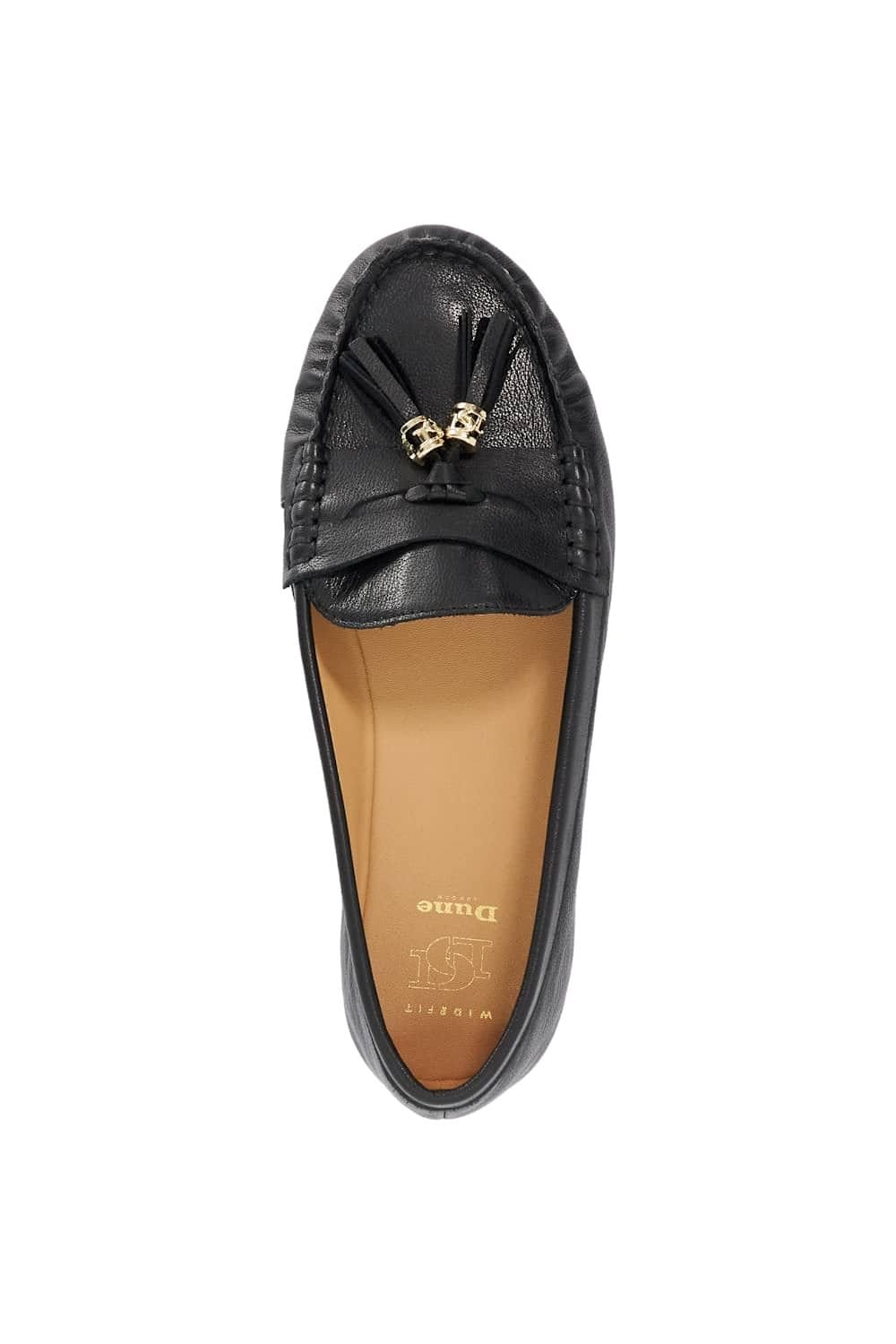 Dune London Dune London Women's Wide Fit 'Geen' Leather Loafers in Black - 4