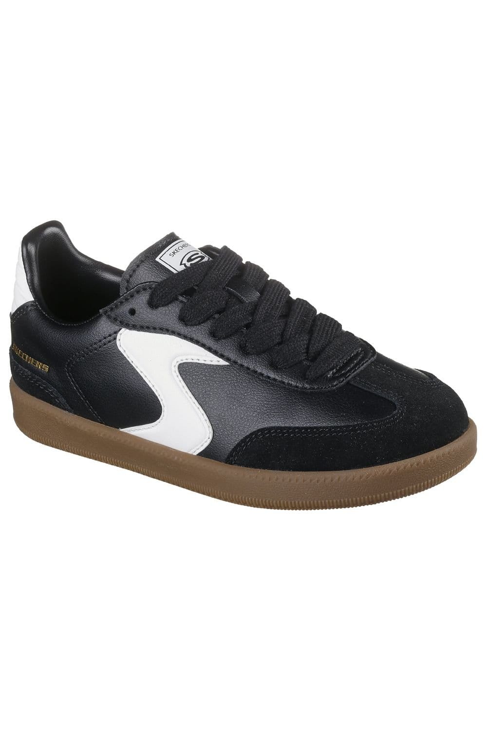 Skechers Skechers Men's Hotshot Lace Up T-Toe Sneaker Black/White in Black - 4