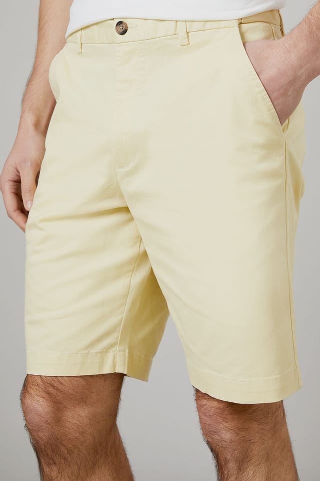 Maine Maine Men's Premium Chino Shorts in Yellow - 3