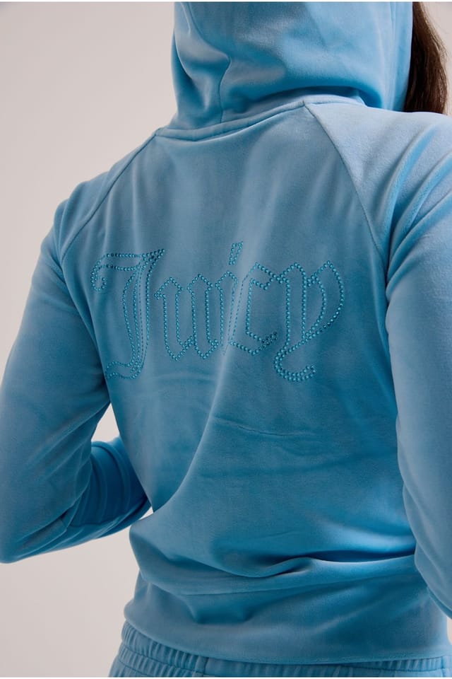 Juicy Couture Juicy Couture Women's Madison Col Out Hoodie Blue - 2