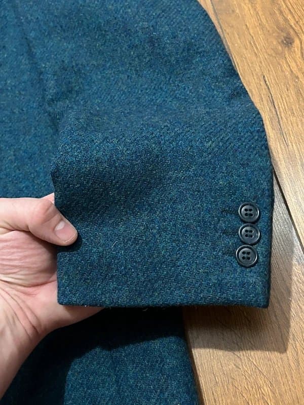 GreenWoods Greenwood’s suit blazer jacket blue tweed wool coat C55