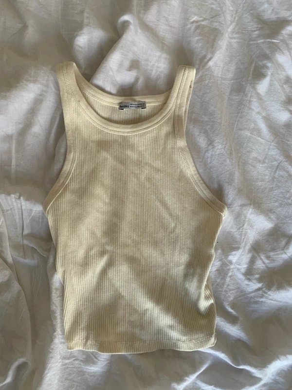 Bershka Cream tank top