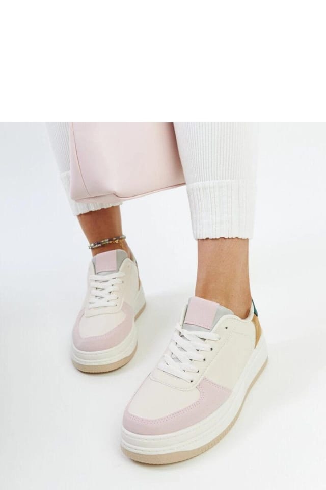 Love Lace Love Lace Women's Adidas Pastel Suede Platform Sneakers with Beige Rubber Sole in White - 3