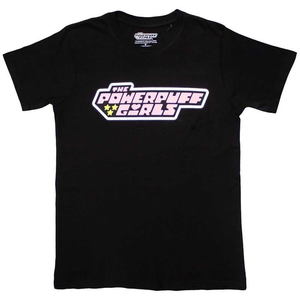 Powerpuff Girls Powerpuff Girls Men's Logo T-Shirt in Black