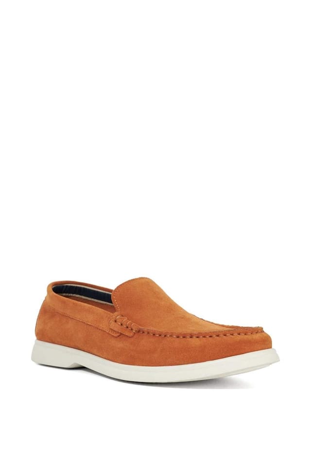 Dune London Dune London Men's 'Buftonn' Suede Loafers in Orange - 2