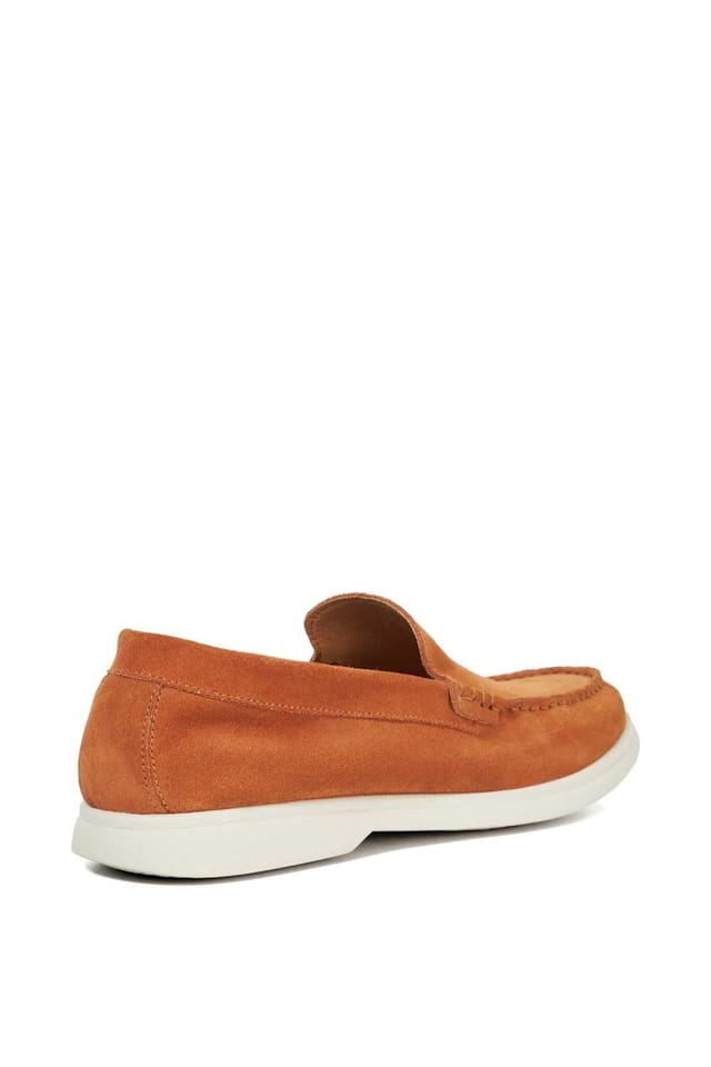 Dune London Dune London Men's 'Buftonn' Suede Loafers in Orange - 3