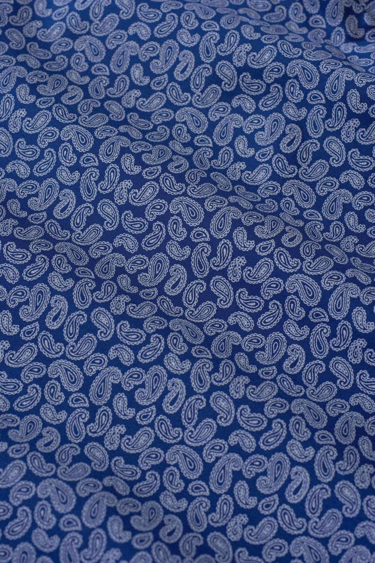 British Boxers British Boxers Men's "Navy Paisley" Crisp Cotton Nightshirt in Dark Navy - 4